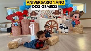 ANIVERSARIO DOS GEMEOS 1 ANO - OS MENINO IGUAL