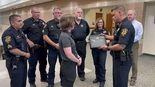 National Institute of Jail Operations plaque presentation/National Correctional Officer's Week