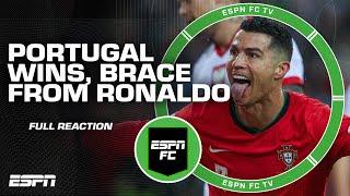 RONALDO BRACE  FULL REACTION to Portugal's win over Poland | ESPN FC