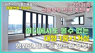 [야당동원룸][파주시원룸]파주 야당동 대형거실 큰방이 있는 막힘없는 구조! 직장인,1~2인가구, 신혼부부 적극추천하는 전망좋은 신축빌라입니다