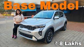 Best Base Model Ever   - Kia Sonet - ₹8 Lakhs | Wireless Apple Carplay | Camera