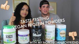 Taste Testing Vegan Protein Powders With Non Vegan Boyfriend