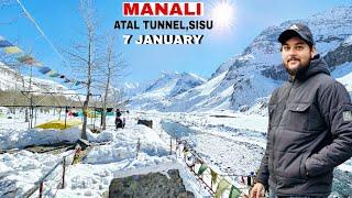 Manali Latest Video || Atal Tunnel, sisu,Solangvalley 7 January All latest news