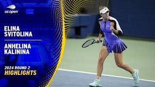 Elina Svitolina vs. Anhelina Kalinina Highlights | 2024 US Open Round 2