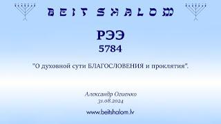 РЭЭ 5784. "О духовной сути БЛАГОСЛОВЕНИЯ и проклятия". (Александр Огиенко 31.08.2024)