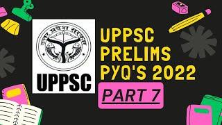 Solving UPPCS PYQ (2022) in ENGLISH using Common Sense- Part 7 | GS/CSAT