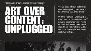 HHRM × ART OVER CONTENT: UNPLUGGED WITH ARMY REGIME & EMERGENT WORKS