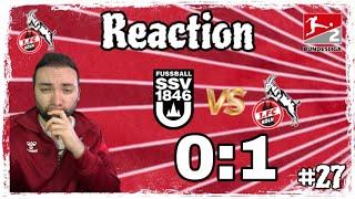 1. FC Köln siegt 1:0 beim SSV Ulm! Sieg aber davon darf man sich nicht täuschen lassen! #Reaction