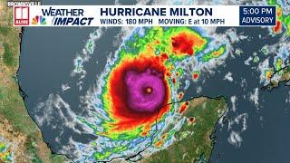 Hurricane Milton | Latest track, 5pm update for Oct. 7, 2024