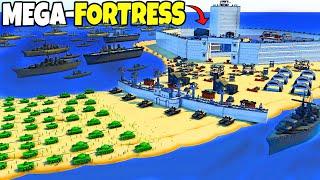 I Sieged the LARGEST Army Men MEGA-FORTRESS Defense EVER! - Attack on Toys