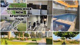 Morning walk In Dubai | New Apartment Tour New Building | @KausarsWorld