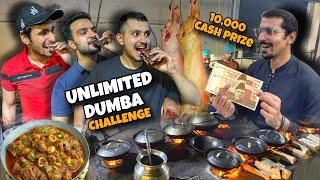 10,000 ka Dumba Eating Challenge - Rosh, BBQ, Karahi & Chapal Kabab in Lahore, Pakistan