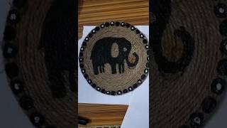 elephant print jute rope craft  #shortsvideo #shortsfeed #shorts