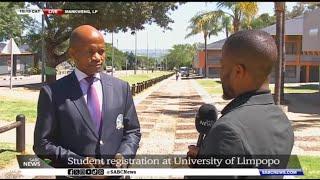 Student registration at University of Limpopo