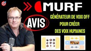 ▶▶ [MURF] AVIS MURF, GÉNÉRATEUR DE VOIX OFF AVEC MURF.AI, LOGICIEL VOIX OFF PROFESSIONNELLE