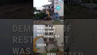 Bulldozer Action In Nuh: Building Used By Stone Pelters Demolished