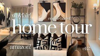 COZY NEUTRAL HOME TOUR: Entryway, Dining, Living Room, and Bedroom | Affordable Items Linked