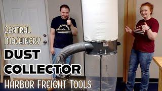 Harbor Freight Tools | 2HP Dust Collector Assembly and Review | Central Machinery | Woodworking