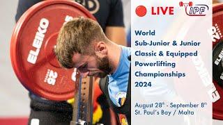 Men SJr/Jr, 53 - 59 kg equipped - World Sub-Junior & Junior Powerlifting Championships 2024