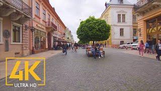 4K Walking Tour along the Streets of Chernivtsi, Ukraine