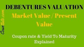 Debentures Valuation | Calculating Market Value (PV) of Debentures