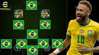 Montei Melhor SELEÇÃO BRASILEIRA Mais HUMILHEI e FUI HUMILHADO no eFootball 2024 Mobile