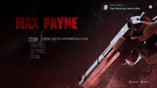 MAX PAYNE Remake PS5 - Main Menu concept