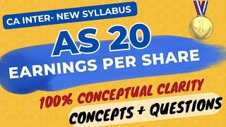 AS 20 in ENGLISH - Earnings Per Share - CONCEPTS - CA INTER New Syllabus