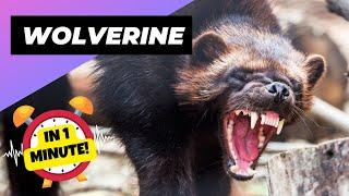 Wolverine  The Little-Known Beast Of The North | 1 Minute Animals