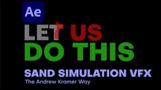 After Effects | Sand Wipe Out Simulation | Andrew Kramer Way | Amazing VFX With Simple Techniques |