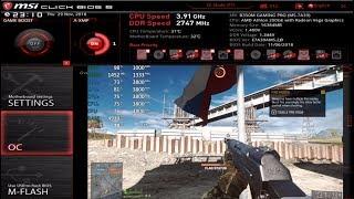 Athlon 200GE Vega 3 Overclock Howto BCLK & Multi - Battlefield 4 - Gameplay Benchmark Test