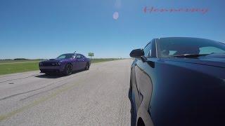 Stock Hellcat vs Stock ZL1 Race Auto vs Auto