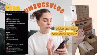 UMZUGSVLOG - Kleider packen & ausmisten & empty roomtour 2024