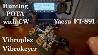 Yaesu FT-891 - Hunting POTA with CW. WS4Y and KN4UDT