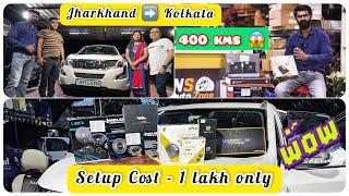 Jharkhand to Kolkata 🫣||XUV 500 @NSAutoZone ||AMBIENT LIGHT, HELIX SPEAKERS with DSP, Damping etc