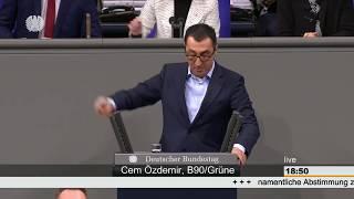 Cem Özdemir rechnet im Bundestag mit der AfD ab