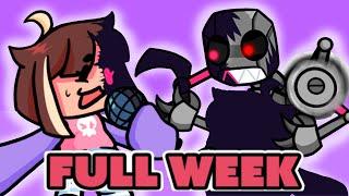 Friday Night Funkin QT vs Evil Boyfriend FULL WEEK