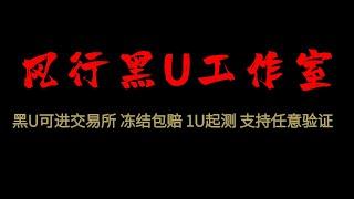 近期最新灰产暴利项目，洗黑U是怎么回事，黑U可以进交易所变现