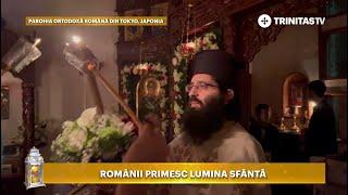 Românii de la Parohia Ortodoxă din Tokyo, Japonia, primesc Lumina Sfântă!