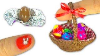 DIY Miniature Edible Chocolate Easter Eggs and Picnic Basket (Tutorial)- YolandaMeow