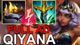 LOL Challenger CN Best Qiyana - Full AD Qiyana vs Yone D1 - Beifeng Rank1 Qiyana Gameplay