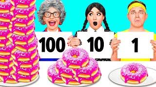 100 Layers of Food Challenge | Funny Situations in Kitchen by BaRaDa Challenge