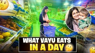 What’s Vayu eat in a day   || Mom Life ️ || Hellops8