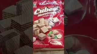 Yummy Balocco  Cubes Hazelnut Wafers/Gigie MM Vlog/#shorts