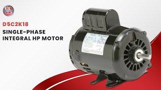 Exploring the Power of US Motors D5C2K18 Single-Phase, Integral HP Motor #nidec