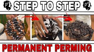 Permanent Hair PERMING  /  परमानेंट हेयर पर्मिंग  / curls permanent/ kaise kre