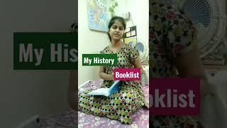 My History Booklist #wbcs #upsc #shorts