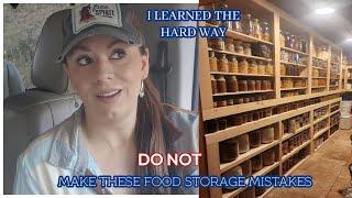 MOST COMMON FOOD STORAGE MISTAKES AND HOW TO AVOID THEM | NATIONAL PREPAREDNESS MONTH