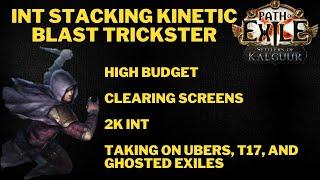 POE 3.25 INT Stacking Kinetic Blast (KB) Wander Trickster, VS Ubers & Mapping