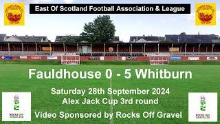 Fauldhouse v Whitburn Alex Jack Cup 28-9-2024